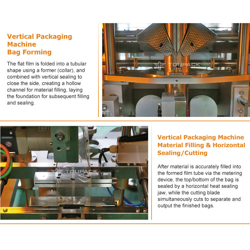 Automatic Snack Food Weighing and Packing Machine for Chips Nuts Candy Granules 5-200g High Speed Digital Sensor Packaging Line