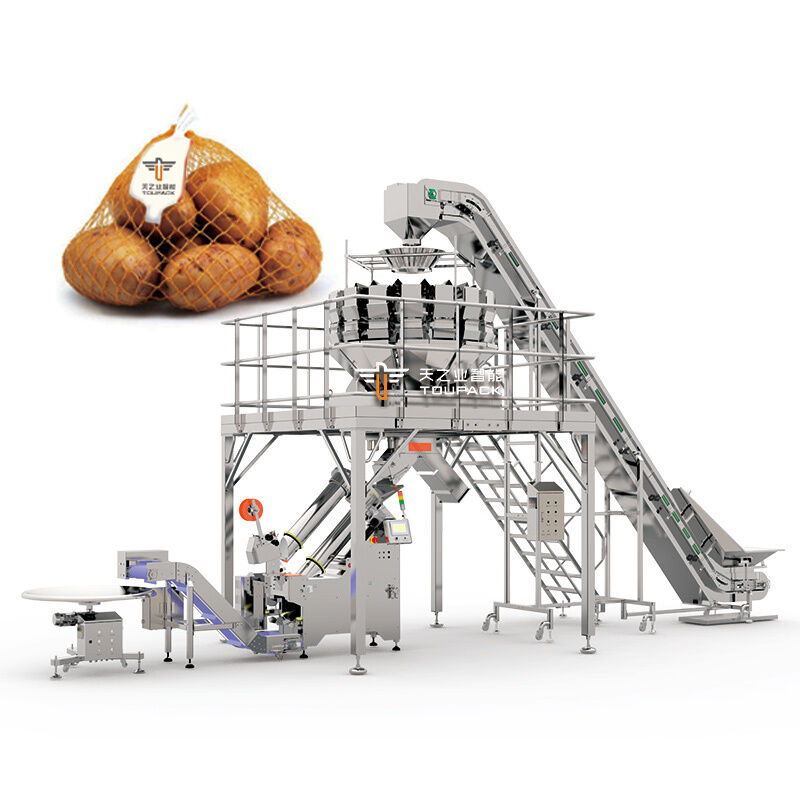Automatic Net Clipping Machine Mesh Bag Packaging Machine for Onions Potatoes Citrus Fruits Avocados Apples Kiwis Tomatoes and Fresh Produce