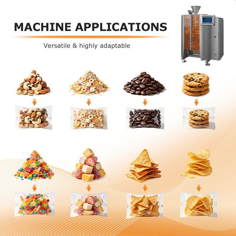 High Speed Vertical Packaging Machine with Multihead Weigher for Snacks, Chips, Nuts and Pet Food Bags