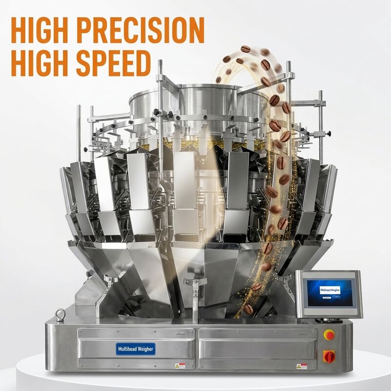 24 Head Multihead Weigher Coffee Bean Packaging System for Accurate High Speed Packing