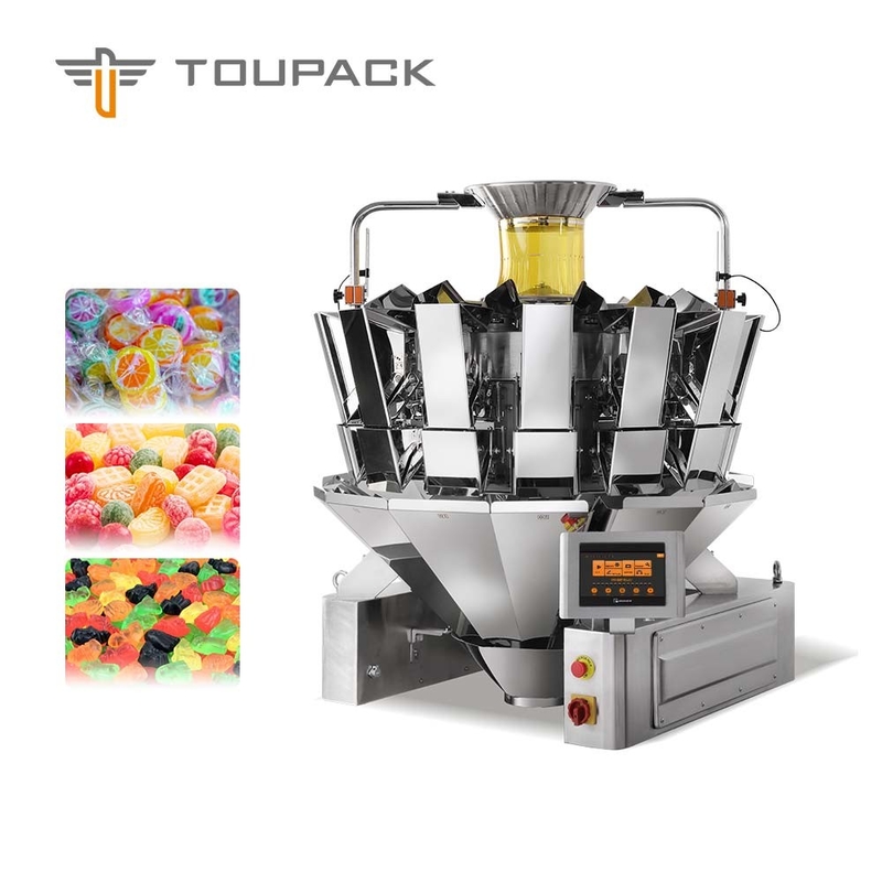 Granules Multihead Weigher 0.8/1.6L Granules Multihead Weigher Multiweight Machine Nuts Plain Plate/ Dimple Palte