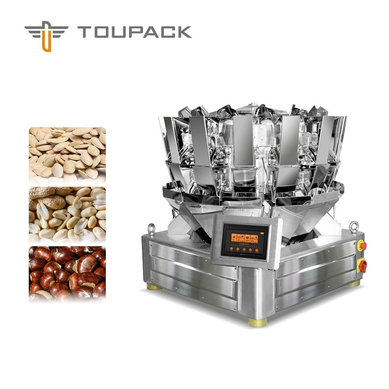 Granules Multihead Weigher 0.8/1.6L Granules Multihead Weigher Multiweight Machine Nuts Plain Plate/ Dimple Palte