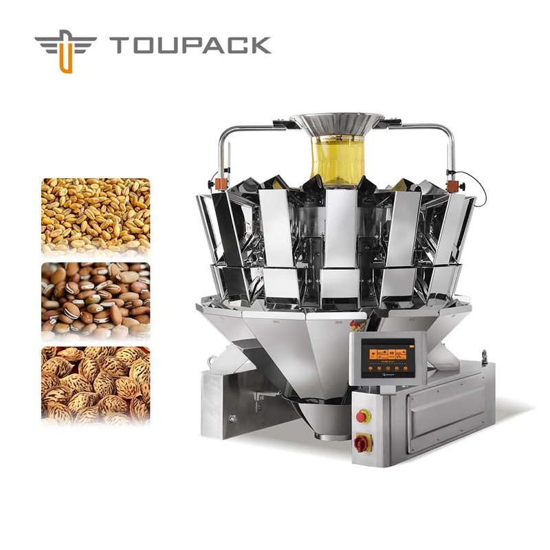 Granules Multihead Weigher 0.8/1.6L Granules Multihead Weigher Multiweight Machine Nuts Plain Plate/ Dimple Palte