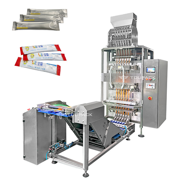Multi-Column Packager Checkweigher System Multi Lane Sachet Packing ...