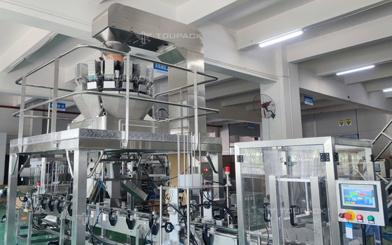 Customization LCD Screen Granule Filling Machine Date Palm Box Packing Line