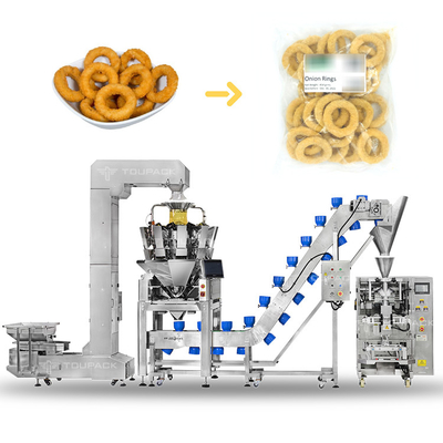 Frozen Onion Rings Retort Bag Meat Doypack Packing Machine Fried Squid