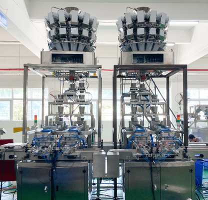 Disposable Chopsticks Weighing Packaging Machine Long Strip Products With 16 Head Weigher