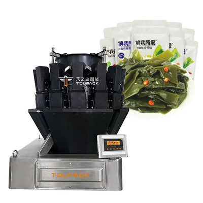 Automatic Kelp Screw Feeder Combination Weigher Filling Sticky Product Food Meat Fish Beef Chicken Multihead Weigher