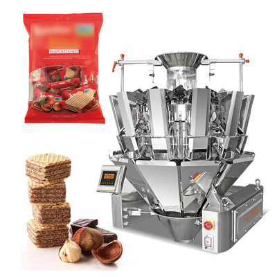 12 Head Multihead Weigher Nail Packing Machine Multihead Wafer Packaging Machine Multifunctional Packaging Machine