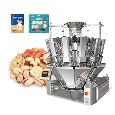 Cookie Multi Head Weigher Granules Packing Machine Secondary Packaging Machine Pet Food Filling And Packing Machine