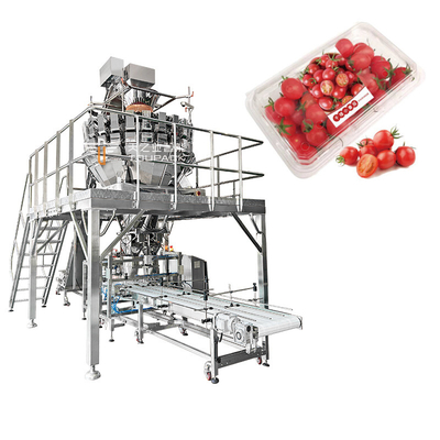 Passion Fruit Automatic Blueberries Pet Boxes Filling And Capping Machine For Canning / Bottling