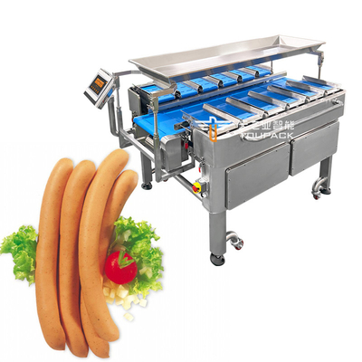 SUS304 Pure Meat Sausage Belt Conveyor Multihead Weigher