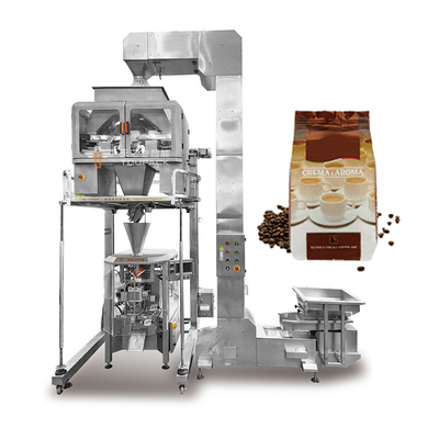 240g 480g 1kg Coated Peanut Stand Zipper Pouch Doypack Packaging Dried Fruit Snack Multihead Weigher Premade Bag Packing Machine