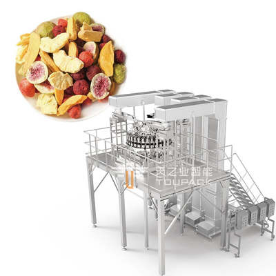 Auto Stand Up Pouch Doypack Weighing Packing Granule Peanut Cashew Nuts Multihead Weigher Filling Machine