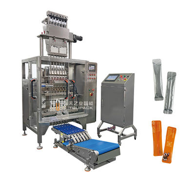 Automatic Multi Lanes Sachet Stick Packaging Machine Multilane Line 4 Sides Sealing Pouch Bag Vertical Packing Machine