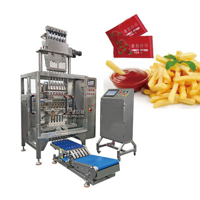 High Speed Multi Lane Ice Pop Candy Packaging Filling Sealing Automatic Popsicle Juice Multilane Liquid Paste Sauce Honey Stick Pouch Packing Machine
