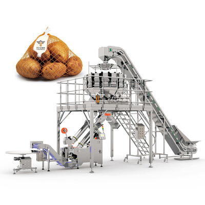 Automatic Net Clipping Machine Mesh Bag Packaging Machine for Onions Potatoes Citrus Fruits Avocados Apples Kiwis Tomatoes and Fresh Produce