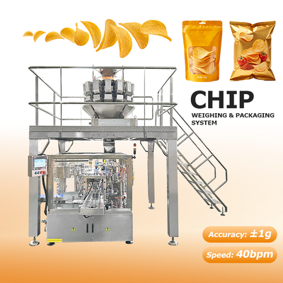 Automatic Doypack Packing Machine for Cashew Almond Peanut Snack Food Stand Up Pouches