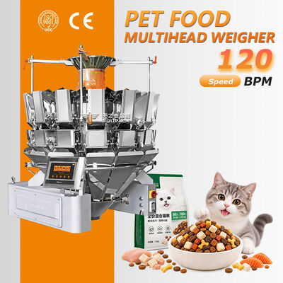 Automatic Dry Pet Food Weighing & Packaging Machine with Multihead Weigher