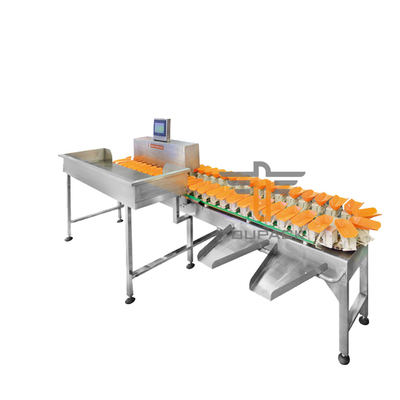 Waterproof 12 Grades Multi Conveyor Belt Weight Sorter Machine For Fish