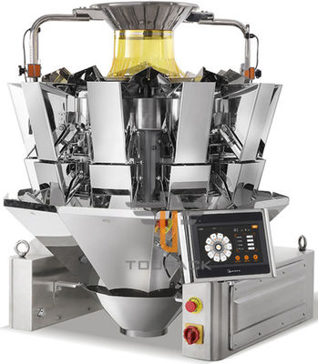 Grain Multihead Weigher Machine With 10'' Touch Screen Automation Packaging