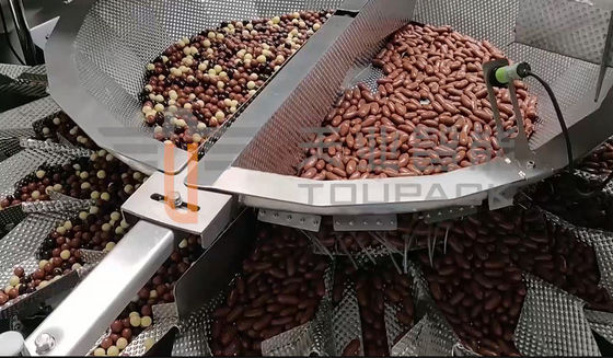 130WPM Chocolate Scale Multihead Weigher With 10 Inches Touch Screen