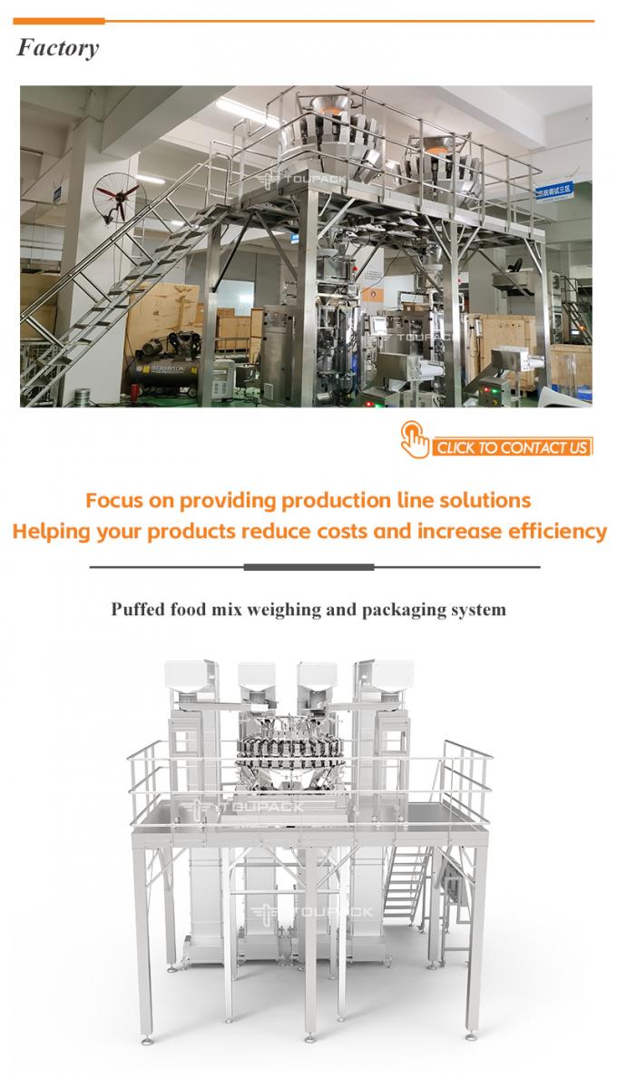 fully automatic multi-function weighing food packaging machine