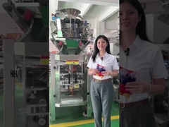 Biscuit packaging machine with high-speed multi head weigher