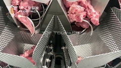 Automatic Screw Feeder Combination Weigher Filling Sticky Food Meat Packing Machine