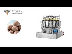 Vacuum Meatball Multi-head Weigher packing machine with Material Distribution