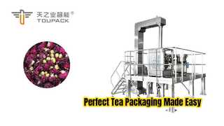 Automatic Flower Tea Mixed Weighing & Packaging Line | 14-Head High-Precision Multihead Weigher
